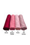 Combed Cotton Shawl Set of 4 (Claret Red - Watermelon Pink - Powder - Dried Rose) - 3