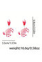 Colorful Women's Crab Earrings - 3