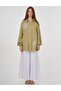Embroidered Viscose Linen Tunic Light Green - 3