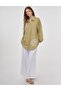 Embroidered Viscose Linen Tunic Light Green - 2