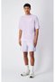 Icons Plush Wash Crewneck T-Shirt Purple Men's T-Shirt-221257-Vs101 - 4
