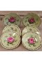Porcelain Hand Decor Painting 6 Piece Tea Plate - 5