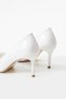 White Patent Leather Gold Detailed Pointed Toe Thin Heeled Women's Stiletto |   Stylish Night and Office Shoes - 4