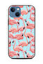 غطاء حماية لهاتف Apple iPhone 13 بنمط طائر الفلامنغو