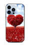 غطاء حماية لهاتف Apple iPhone 13 Pro - شجرة قلب حمراء