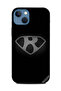 غطاء حماية لهاتف Apple iPhone 13 أبجدي أبيض وأسود R