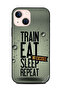 غطاء حماية لهاتف Apple iPhone 13 Mini Train Eat Sleep Repac No Excuses