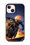 غطاء حماية لهاتف Apple iPhone 13 Mini - رجل على دراجة أثناء الاحتراق
