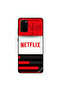 غطاء حماية لهاتف سامسونج جالكسي S20 بلس من Netflix بخطوط حمراء وسوداء