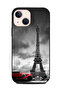 غطاء حماية لهاتف Apple iPhone 13 Mini Dcp برج إيفل وسيارة حمراء