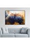 Abstract canvas painting with a black hollow frame