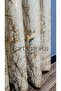 Cream Gold Foil Rustic Curtain Eyelet Ring Pipe Ring Decorative Curtain - 5