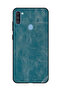 Protective Case Cover For Samsung Galaxy A11 Bluish Leather Pattern