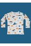 Long-Sleeved Patterned Kids Pajama Set #printedkidspajamas #laundrygarden #galaxypatternpajamas - 3