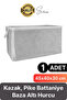 Gray Striped Zippered Mini Size Storage Bag Pillow-Sweater-Clothing Organizer 45*40*30 cm