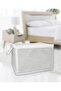 (4 Pcs) Gray Striped Zippered Mini Size Storage Bag Pillow-Sweater-Clothing Organizer 45*40*30 cm - 2