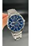 Silver Blue Color Men Wristwatch Steel Band 3 Atm Water Resistance - 2