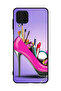 Protective Case Cover For Samsung Galaxy M32 4G Shoe With Makeup