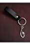Hook Fisherman Symbol Keychain Hand Made Real Leather Keychain