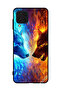 Protective Case Cover For Samsung Galaxy M32 4G Water & Fire Wolf