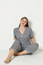 Summer Buttoned Large Size Home Wear - 4