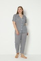 Summer Buttoned Large Size Home Wear