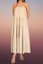 Summer Women's Cotton Dress - Gipe Detailed Strap Muslin Fabric Midi Length 4198 - 5