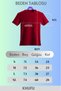 Oversize Fit Cotton Red Color Los Angeles Printed Relaxed Fit T-Shirt Unisex - 4