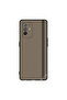 غطاء حماية لهاتف Oppo A95 بخطوط حمراء وخضراء على نمط بني