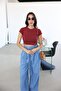 Ribbed Basic Crop Tshirt