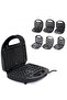 6-in-1 Non-stick Multi Snacks Maker With Panini-grill-waffle-donut-nutty-biscuit-omelet KSM-812 - 7
