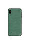 iPhone X Case Cover Greenish Leather Pattern