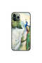 غطاء حماية لهاتف iPhone 11 Pro Max بتصميم زوجين من الطاووس