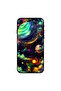 غطاء حماية لجهاز iPhone 7 بتصميم نباتات زحل