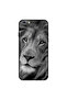 غطاء حماية لجهاز iPhone 6s بتصميم أسد أسود وأبيض