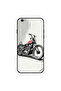 غطاء حماية لهاتف iPhone 6s Plus بتصميم دراجة باللونين الأبيض والأسود
