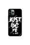 غطاء حماية لجهاز iPhone 11 Pro Max - Just Do It - أبيض وأسود