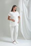 Tuba Green Patterned Special Design Maternity Maternity Dress 3-Piece Pajama Set - 8