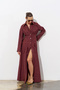 Elle Poplin Burgundy Dress - 2