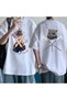 Anime Pattern Unisex Men's T-Shirt Hashibira Inosuke Cartoon Demon Slayer