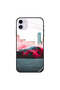 غطاء حماية لجهاز iPhone 11 - سيارة حمراء وألوان حمراء