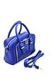 Women's Two-Sleeved Zipper Two-Eye Lined Cross, Hand, Arm and Shoulder Bag - 5