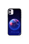 غطاء حماية لجهاز iPhone 11 بنقشة زرقاء كروية
