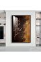 Luxury wooden wall plaque with brown frame and clear acrylic layer