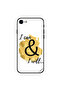 غطاء حماية لجهاز iPhone 8 بخلفية ذهبية I Can & I Will