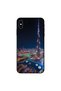 غطاء حماية لجهاز iPhone X - منظر ليلي لوسط المدينة