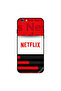 غطاء حماية لهاتف iPhone 6s Plus بخطوط حمراء وسوداء من Netflix