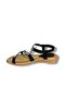 Voyager B160 Women's Stone Patterned Genuine Leather Orthopedic Sole Comfortable and Stylish Sandals - 4