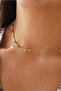 Colorful Baguette Stone Chain Choker Necklace