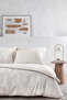 Summer Charme Shiva Double Satin Duvet Cover Set - Beige